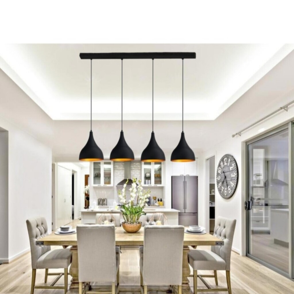 MYLİGHTS MASA ÜSTÜ DÖRTLÜ SARKIT AVİZE 120 CM TABAN