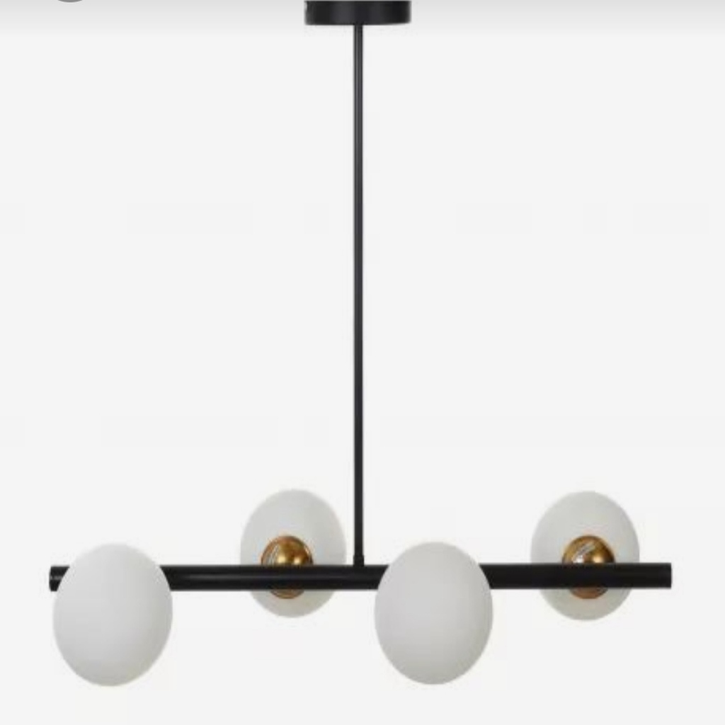 MYLİGHTS DÖRTLÜ MASA ÜSTÜ SARKIT AVİZE OPAL CAMLI MODER SPOR SARKIT AVİZE