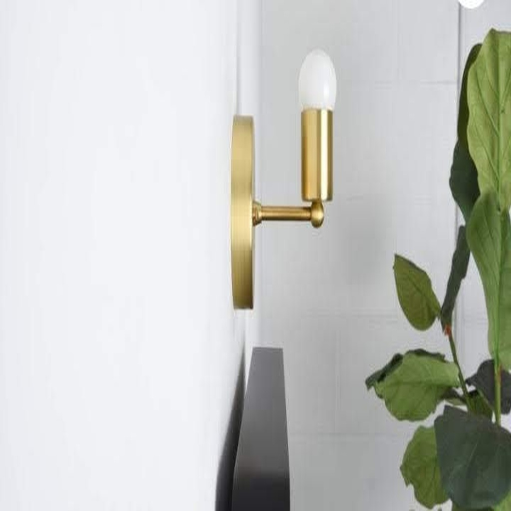 MYLİGHTS MAT ALTIN APLİK E27 DUYLU RUSTİK RETRO APLİK 