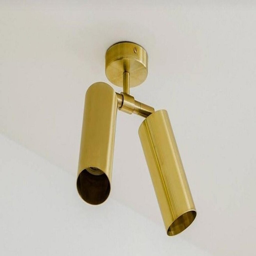 MYLİGHTS MAT ALTIN LED SPOT İKİ HAREKETLİ APLİK AVİZE ARMATÜR GÜNIŞIĞI LEDLİ 