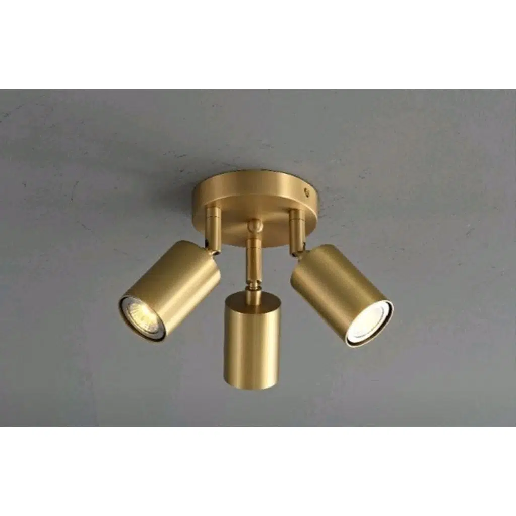 MYLİGHTS MAT ALTIN METAL HAREKETLİ LED AVİZE LED SPOT GÜNIŞIĞI AMPULLÜ 