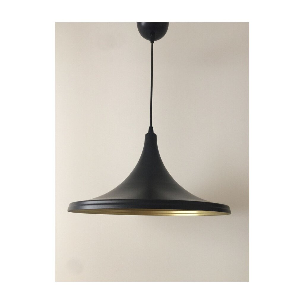 MYLİGHTS MAT SİYAH İÇİ ALTIN METAL SARKIT AVİZE 36 CM