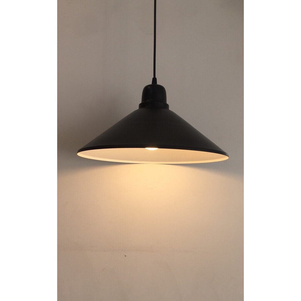 MYLİGHTS MAT SİYAH İÇİ BEYAZ METAL SARKIT AVİZE 36 CM