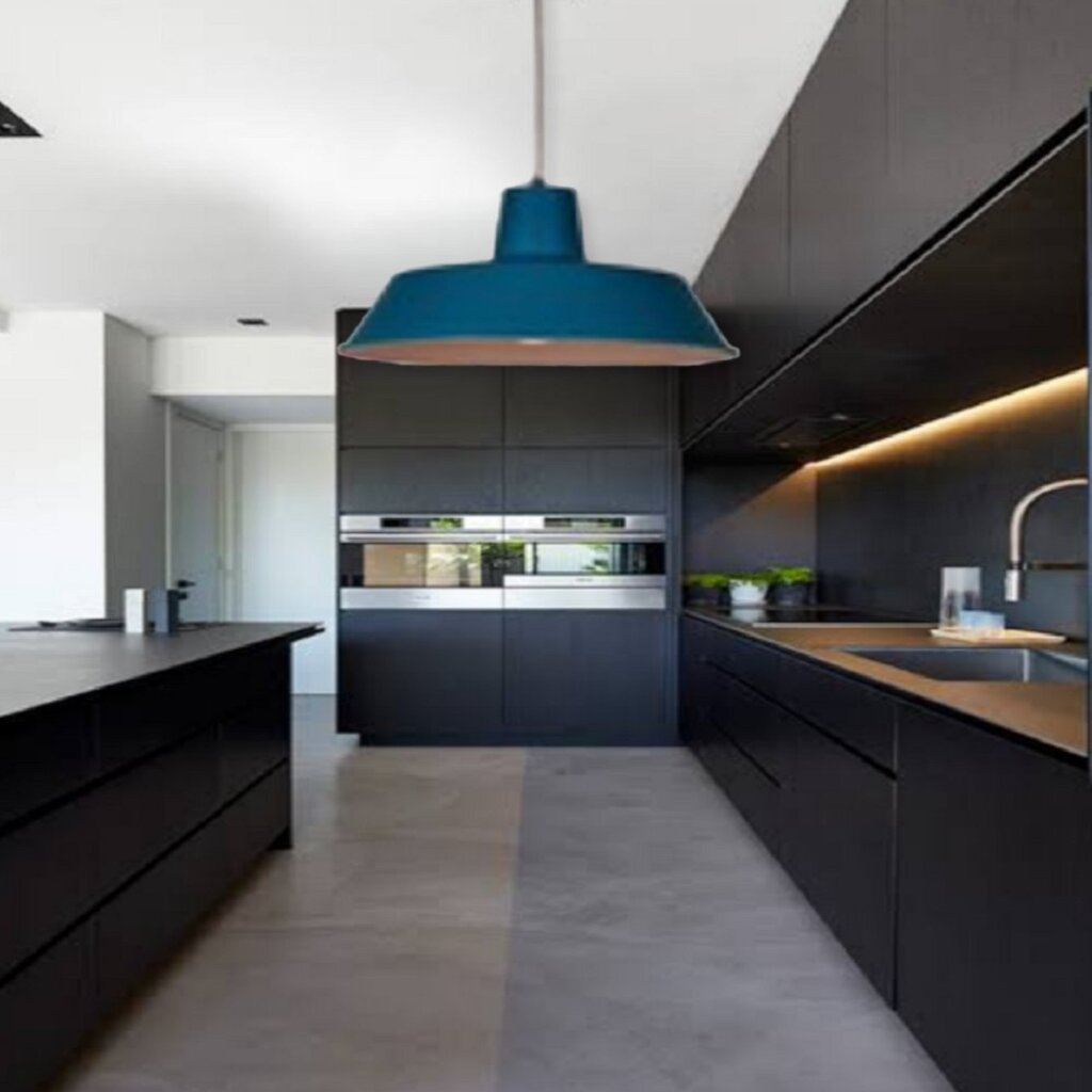 MYLİGHTS MAVİ RUSTİK MYTFAK VE ODA AVİZE METAL AVİZE 35 CM