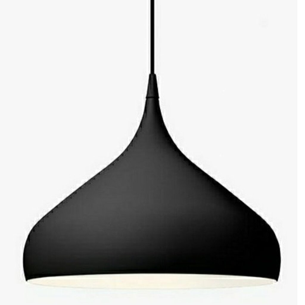 MYLİGHTS METAL SAKKIT AVİZE CAP 41 CM SİYAH İÇİ BEYAZ