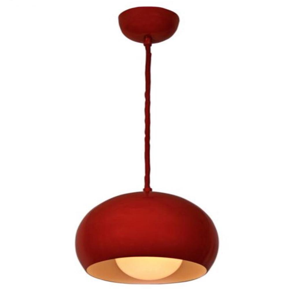 MYLİGHTS METAL SARKIT AVİZE KIRMIZI İÇİ BEYAZ