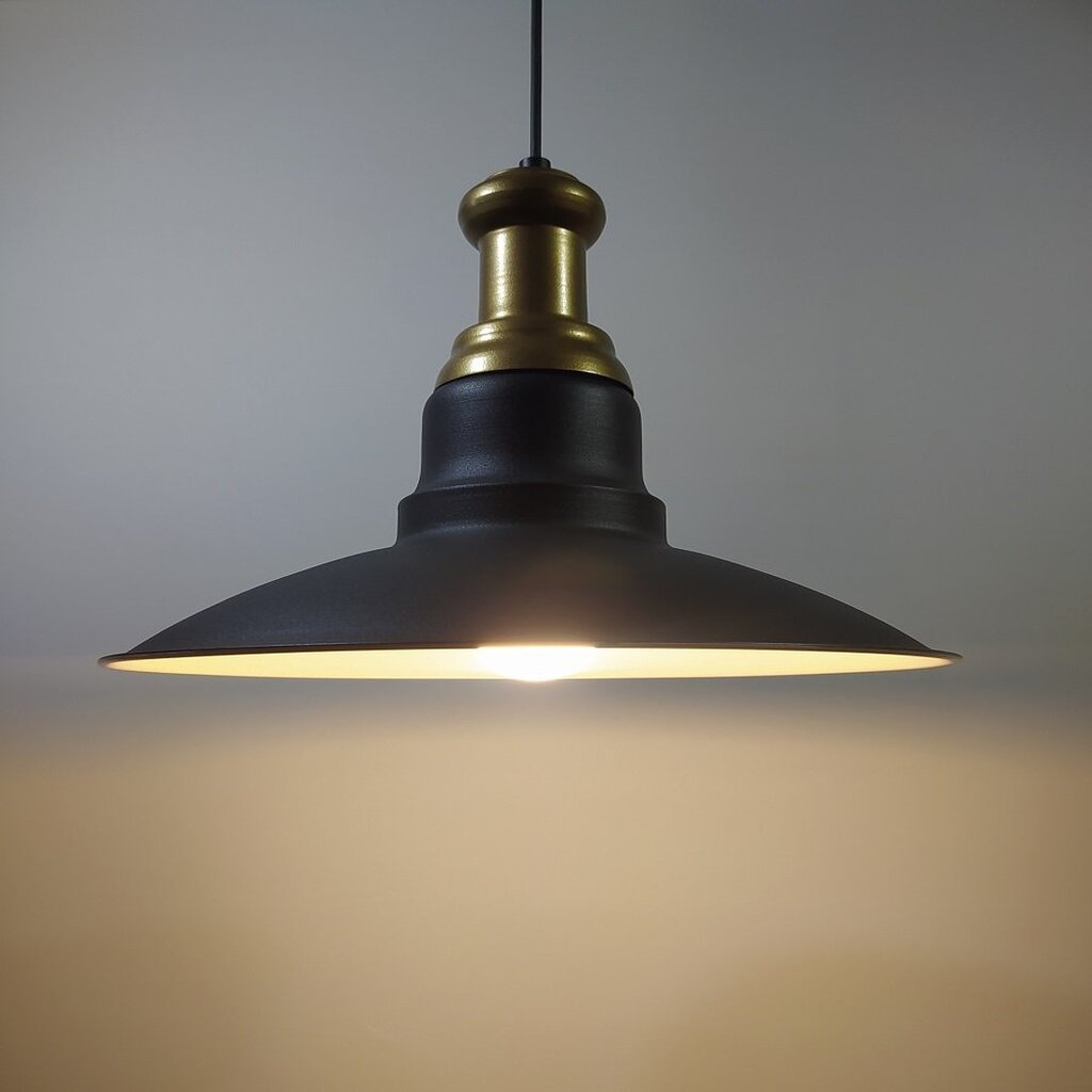 mylights metal siyah içi beyaz vintage sarkıt bronz askılı