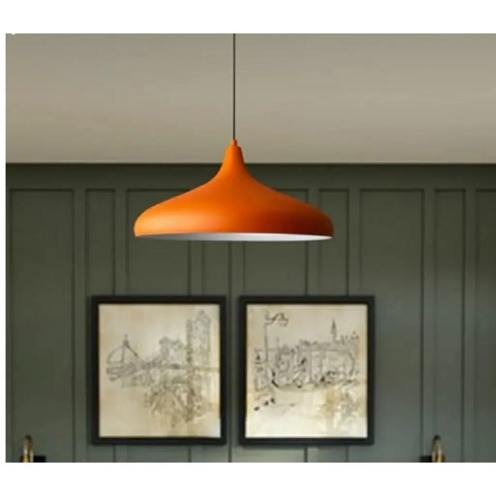 mylights metal turuncu sarkıt avize modern spor avize 35cm 