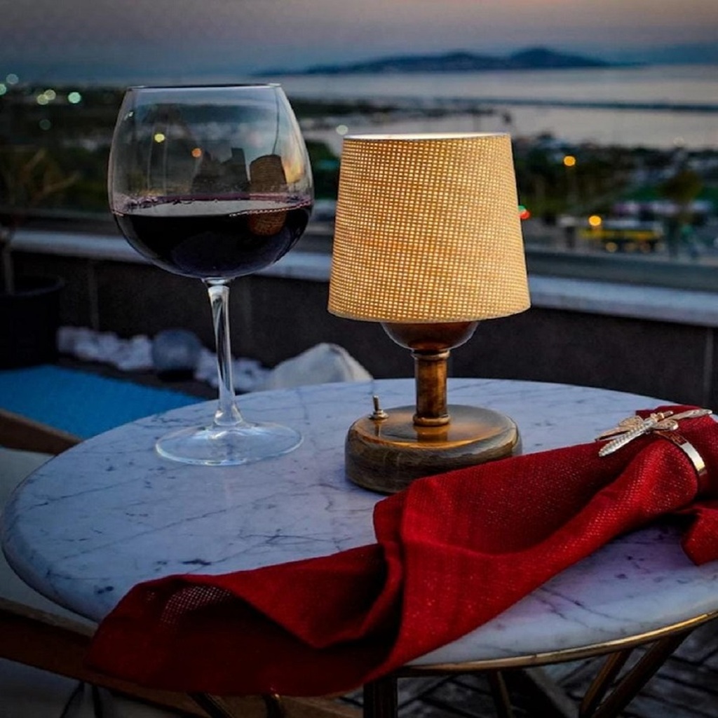 MYLİGHTS MİNİK PİLLİ ABAJUR GECE LAMBASI LEDLİ PİLLİ ABAJUR MASA LAMBASI