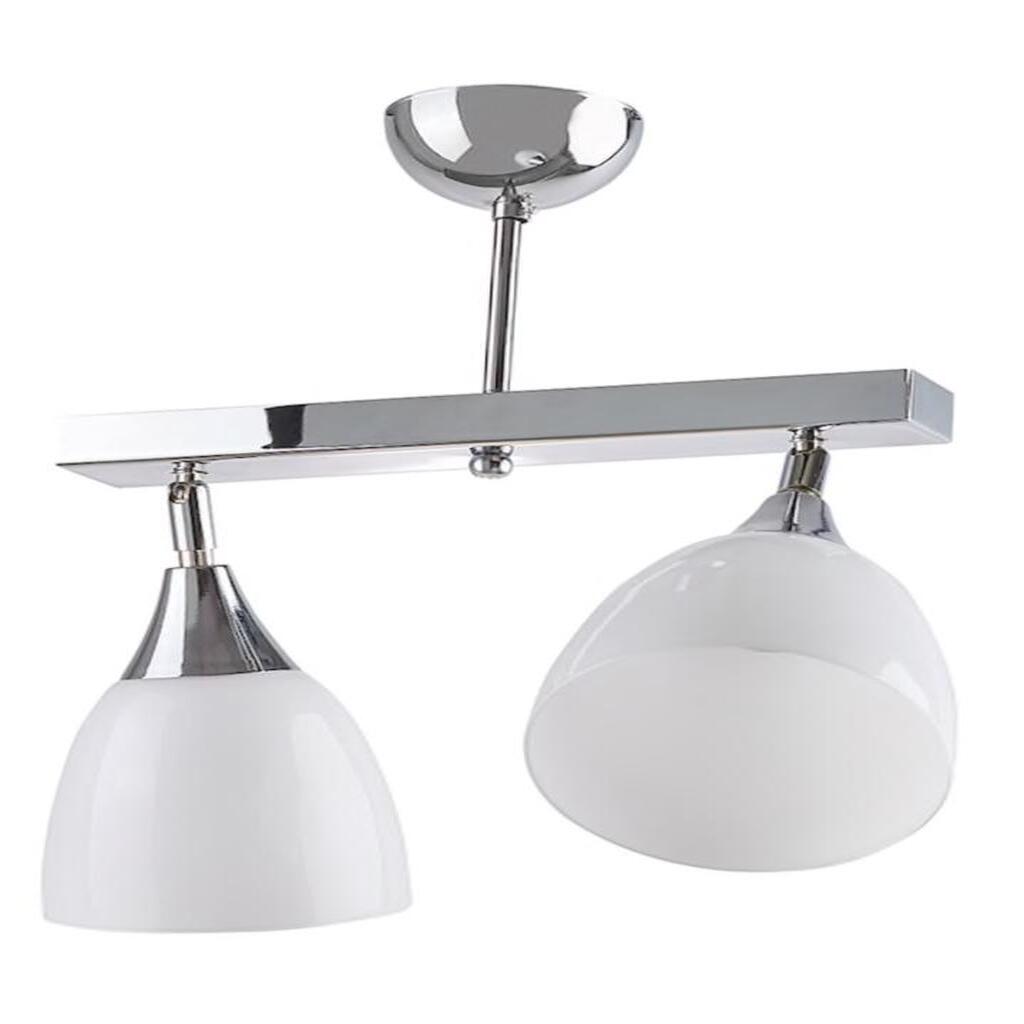MYLİGHTS MODERN KROM AVİZE MAFSALI HAREKETLİ İKİLİ PLOFONYER AVİZE