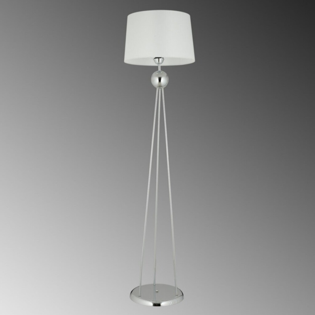 MYLİGHTS MODERN LAMBADER KÖŞE LAMBASI KROM GÖVDE BEYAZ BAŞLIK