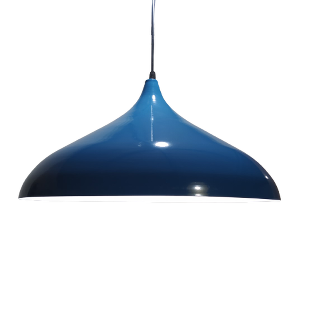 MYLİGHTS MODERN MAVİ İÇİ BEYAZ METAL SARKIT AVİZE 45 CM EN