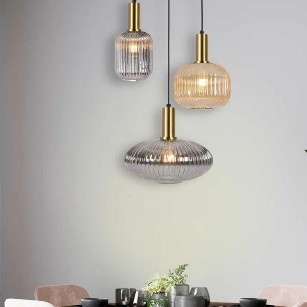 MYLİGHTS MODERN SARKIT AVİZE BAL VE FÜME CALI RUSTİK VİNTAGE SALON AVİZE 