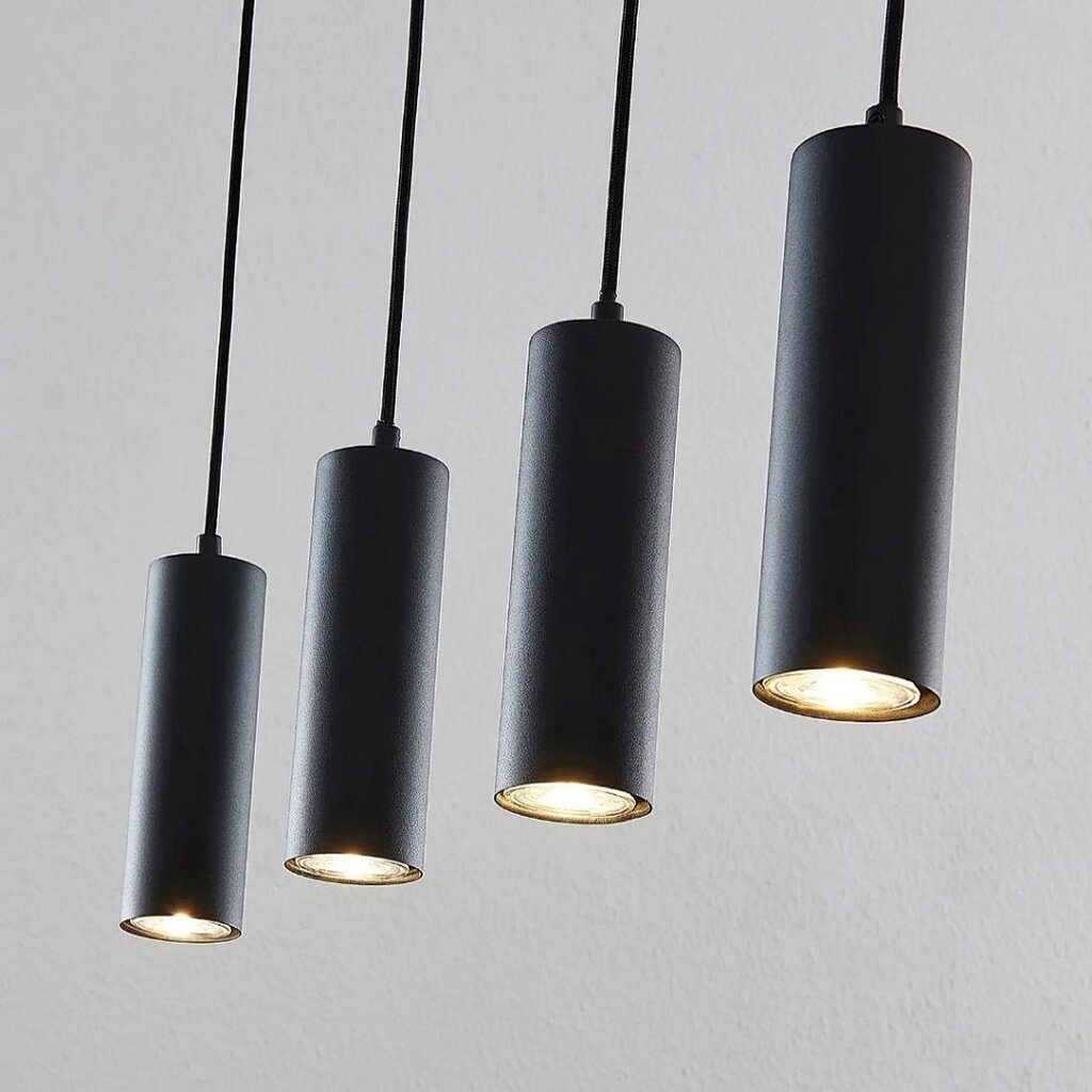 MYLİGHTS MODERN SPOR LED AVİZE SİYAH GÜN IŞIĞI LED AMPULLÜ MARKA LEDLİ