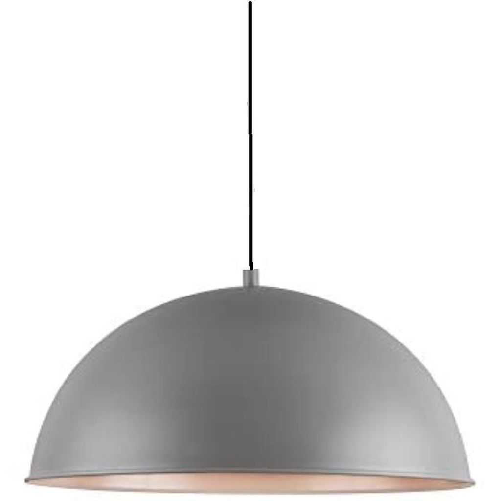 MYLİGHTS MODERN SPOR METAL TEKLİ GRİ İÇİ BEYAZ METAL SARKIT AVİZE 40 CM