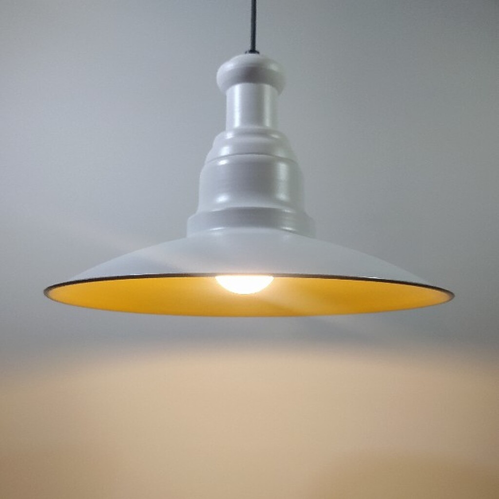 MYLİGHTS MODERN SPOR METAL TEKLİ SARKIT AVİZE MAT BEYAZ