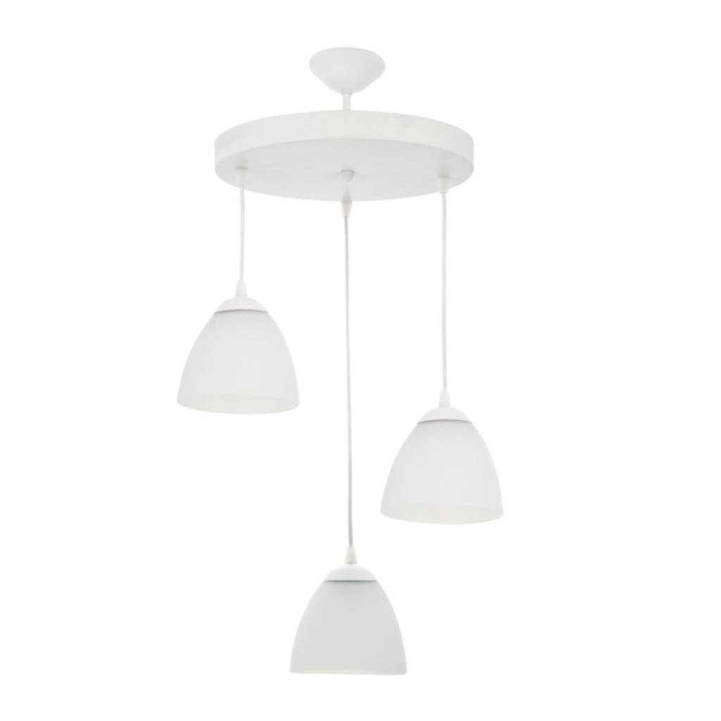 MYLİGHTS MODERN SPOR ÜÇLÜ AVİZE OPAL CAMLI 30 CM EN 