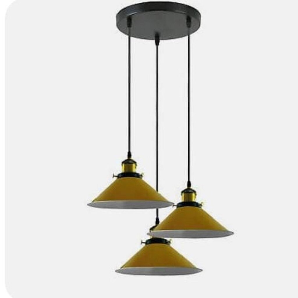 mylights modern spor üçlü metal sarkıt avize sarı başlıklı 