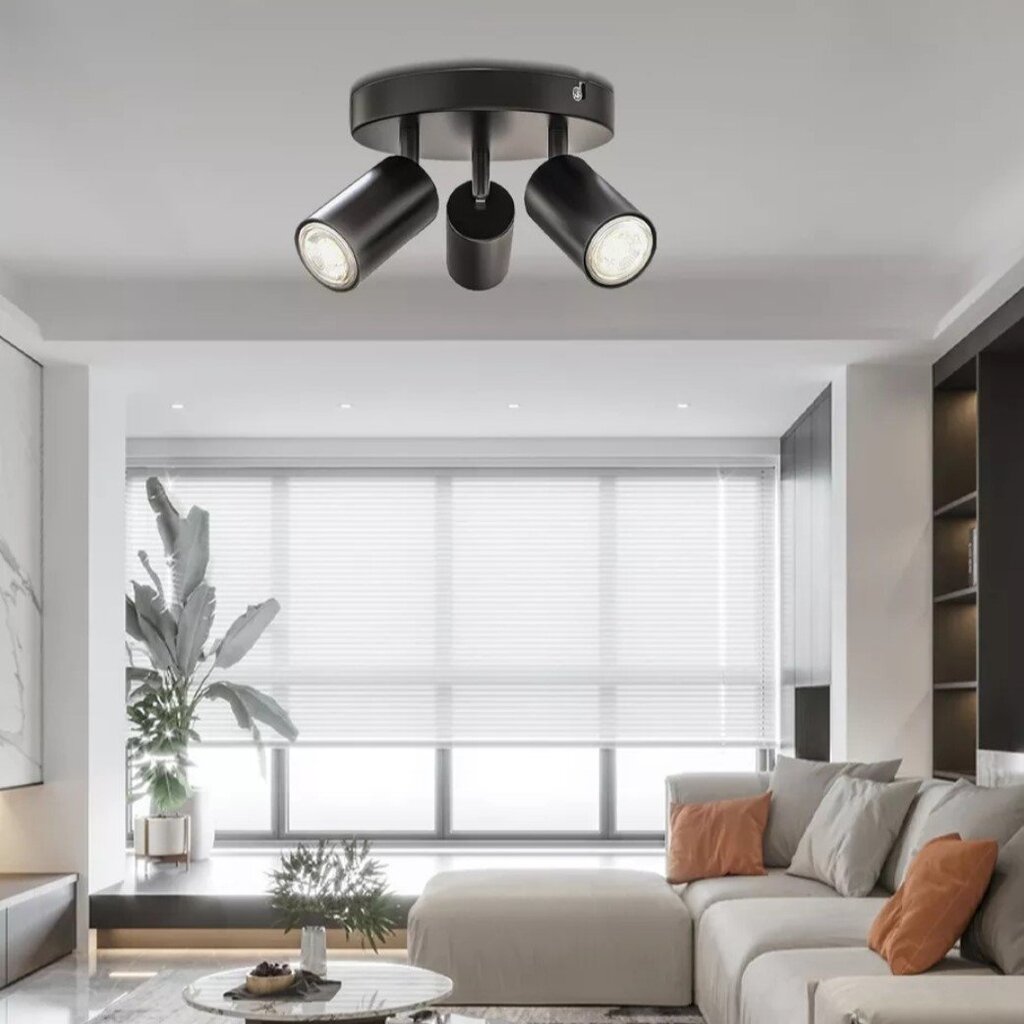 MYLİGHTS MODERN ÜÇLÜ METAL LED SPOT GÜNIŞIĞI AMPULLÜ HAREKETLİ AVİZE