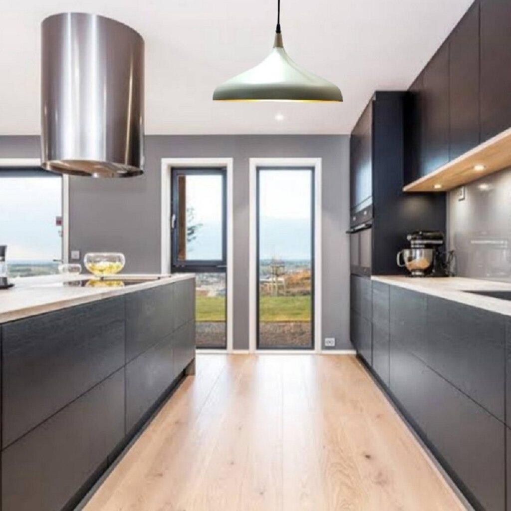 MYLİGHTS MUTFAK BEYAZ İÇİ ALTIN METAL AVİZE SPOR AVİZE MODERN AVİZE 35 CM 