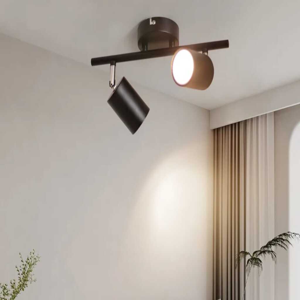 MYLİGHTS AMPULLÜ İKİLİ LED SPOT APLİK AVİZE ARMATÜR HAREKLİ METAL GÜN IŞI LED AMPUL DAHİLDİR HAREKETLİ BAŞLIK 