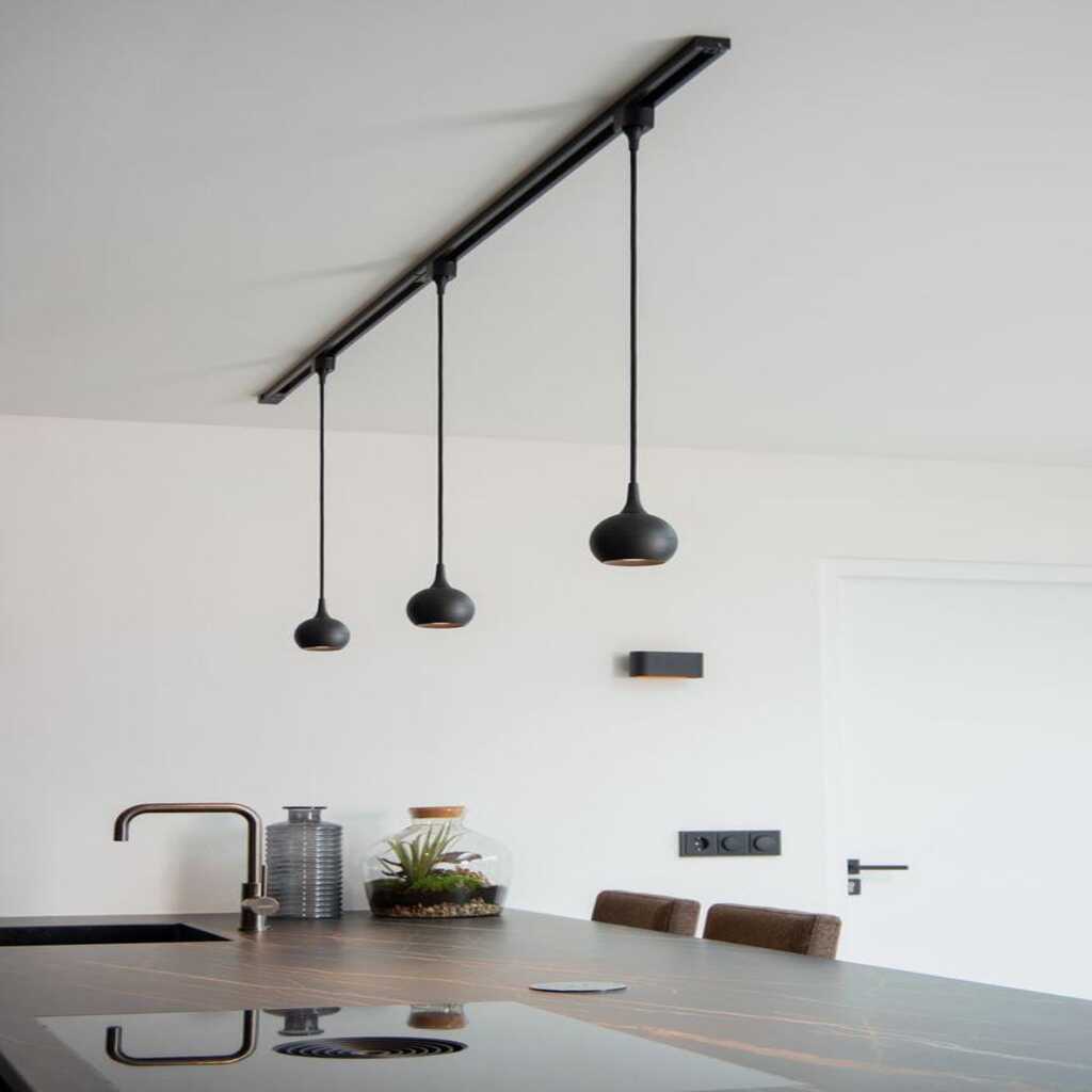 mylights led ampullü lküre ray spot 2mt rat ameninyum gövde 