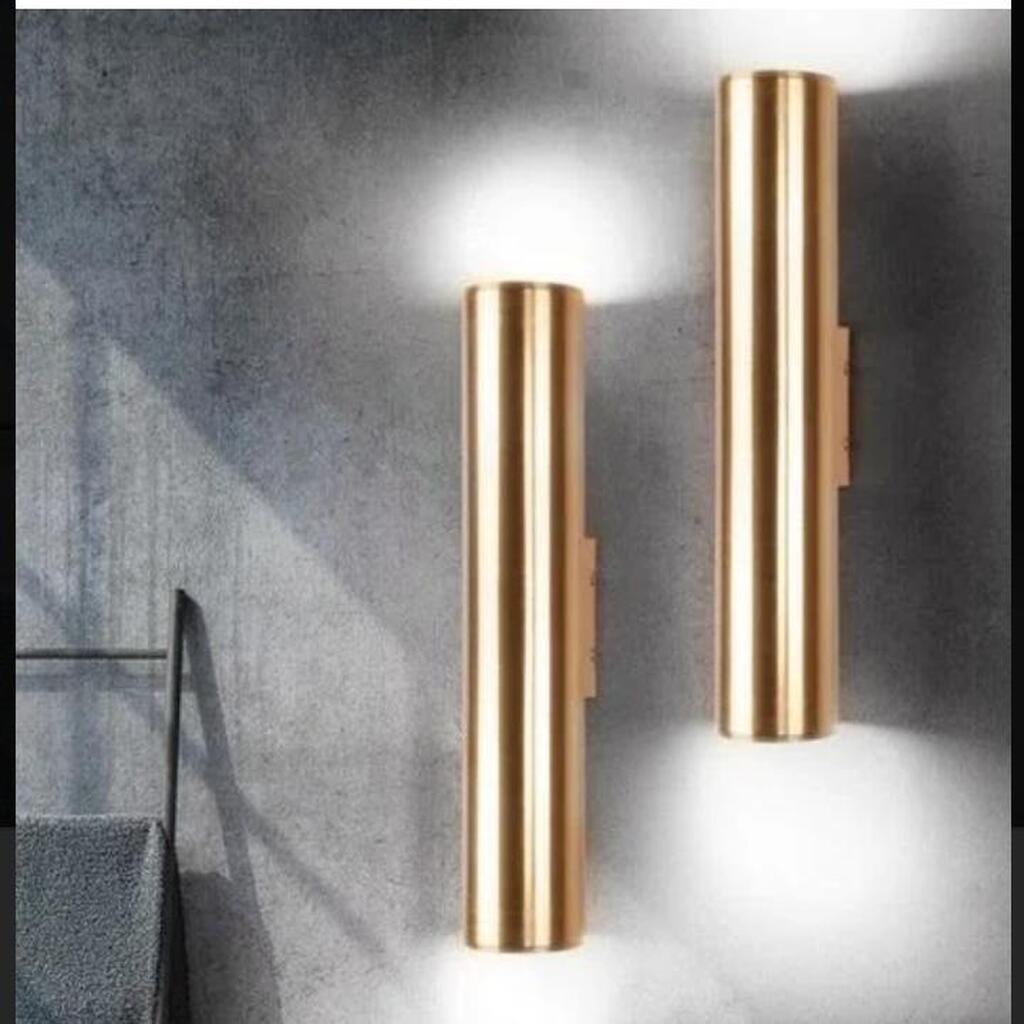 MYLİGHTS PARLAK GOLD PARLAK ALTIN LED ÇİFT YÖN LED APLİK AMPUL DAHİLİDİR TEK FİYATI