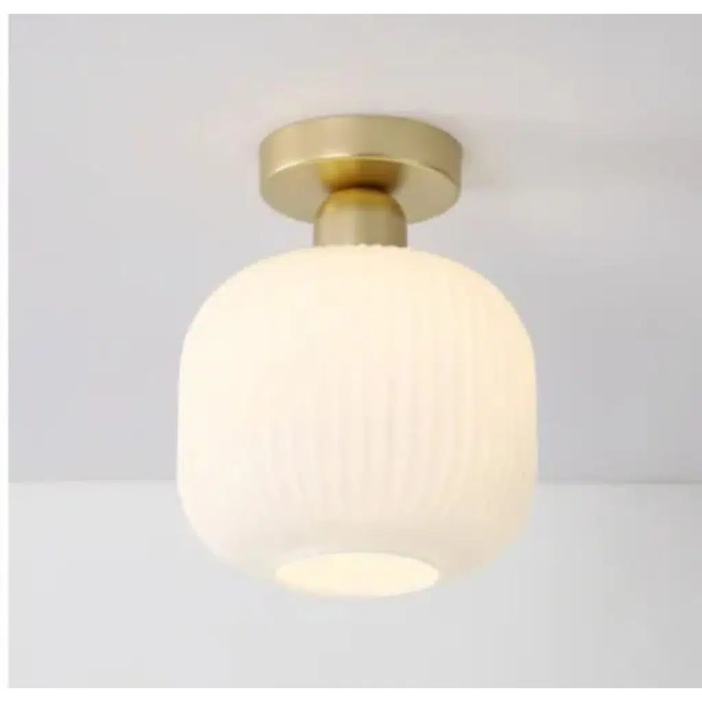 MYLİGHTS PLOFONYER TAVAN AVİZE OPAL CAM AVİZE MODER SPOR AVİZE 20cm