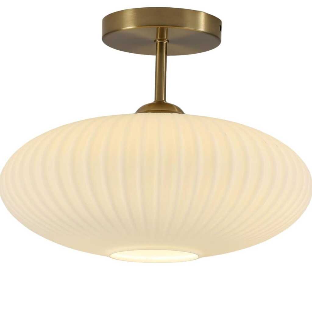 MYLİGHTS PLOFONYER TAVAN AVİZE OPAL CAM AVİZE MODER SPOR AVİZE 30 cm