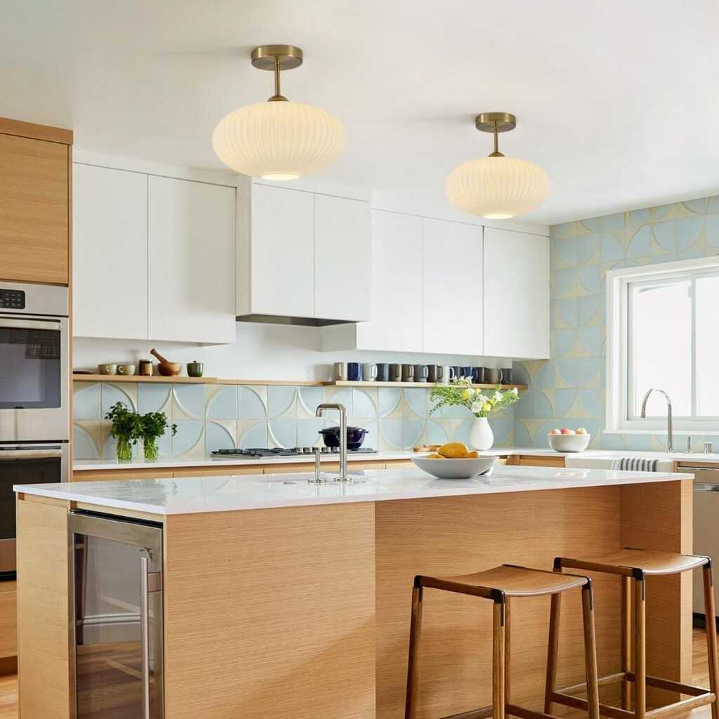 MYLİGHTS PLOFONYER TAVAN AVİZE OPAL CAM AVİZE MODER SPOR AVİZE 30 cm