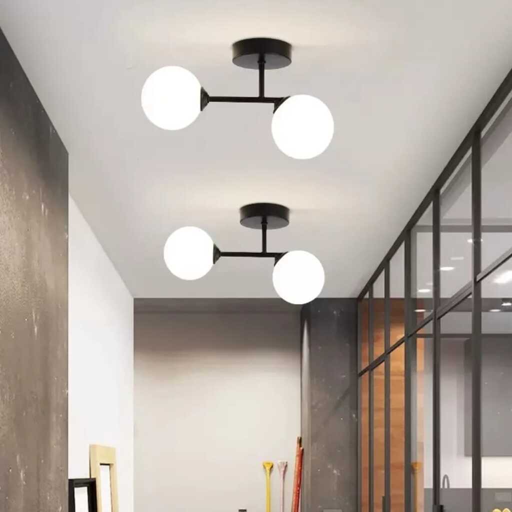 MYLİGHTS PLOFONYER TAVAN AVİZE OPAL CAM AVİZE MODER SPOR AVİZE