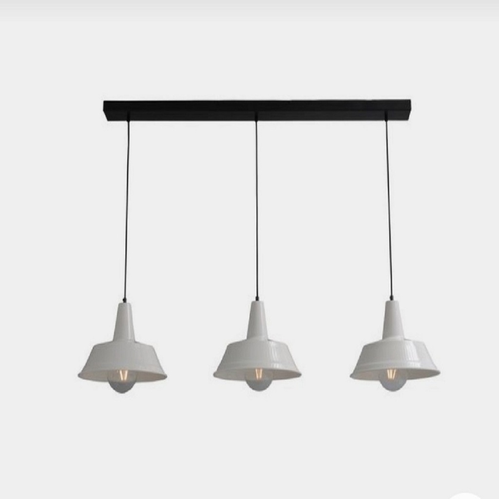 MYLİGHTS RET4RO RUSTİK VİNTAGE METAL MASA ÜSTÜ SIRALI ÜÇLÜ AVİZE 120 CM