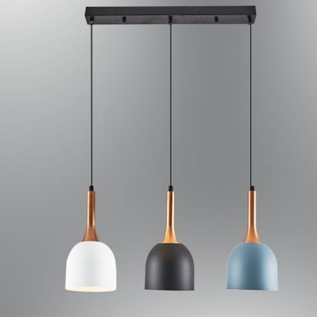 MYLİGHTS RETOR RUSTİK VİNTAGE ÜÇLÜ MASA ÜSÜTÜ METAL SAKIT AVİZE