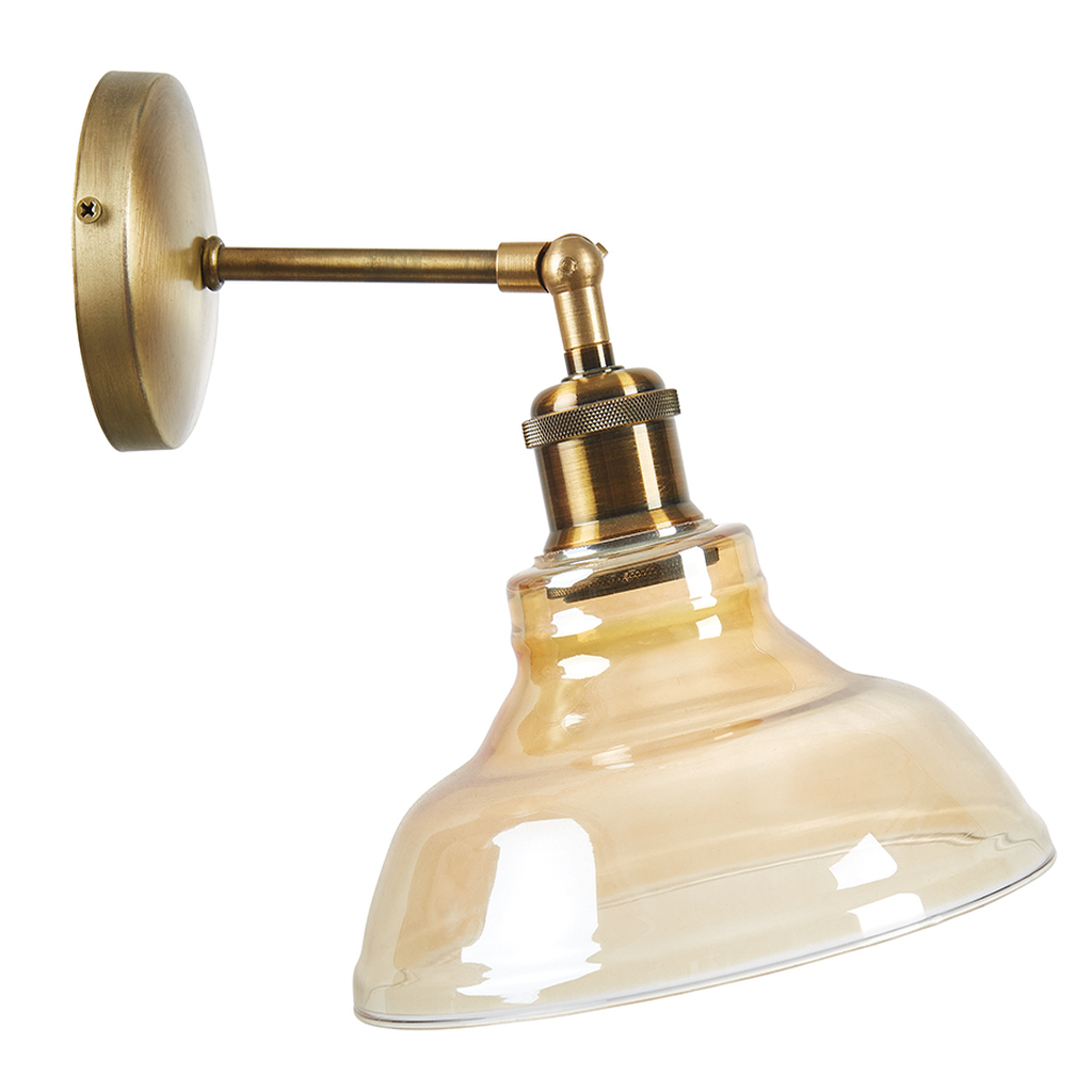 MYLİGHTS RETRO APLİK MAFSALI ESKİTME BAL CAMLI APLİK RUSTİK APLİK HAREKETLİ