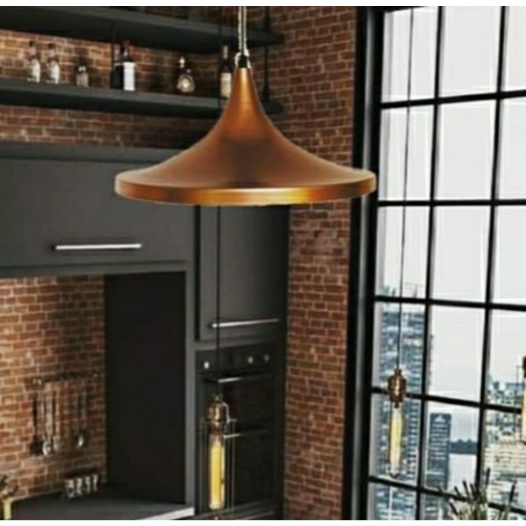 Mylights Retro Bakır Sarkıt Avize 36Cm Rustik Avize Retro (426465808)