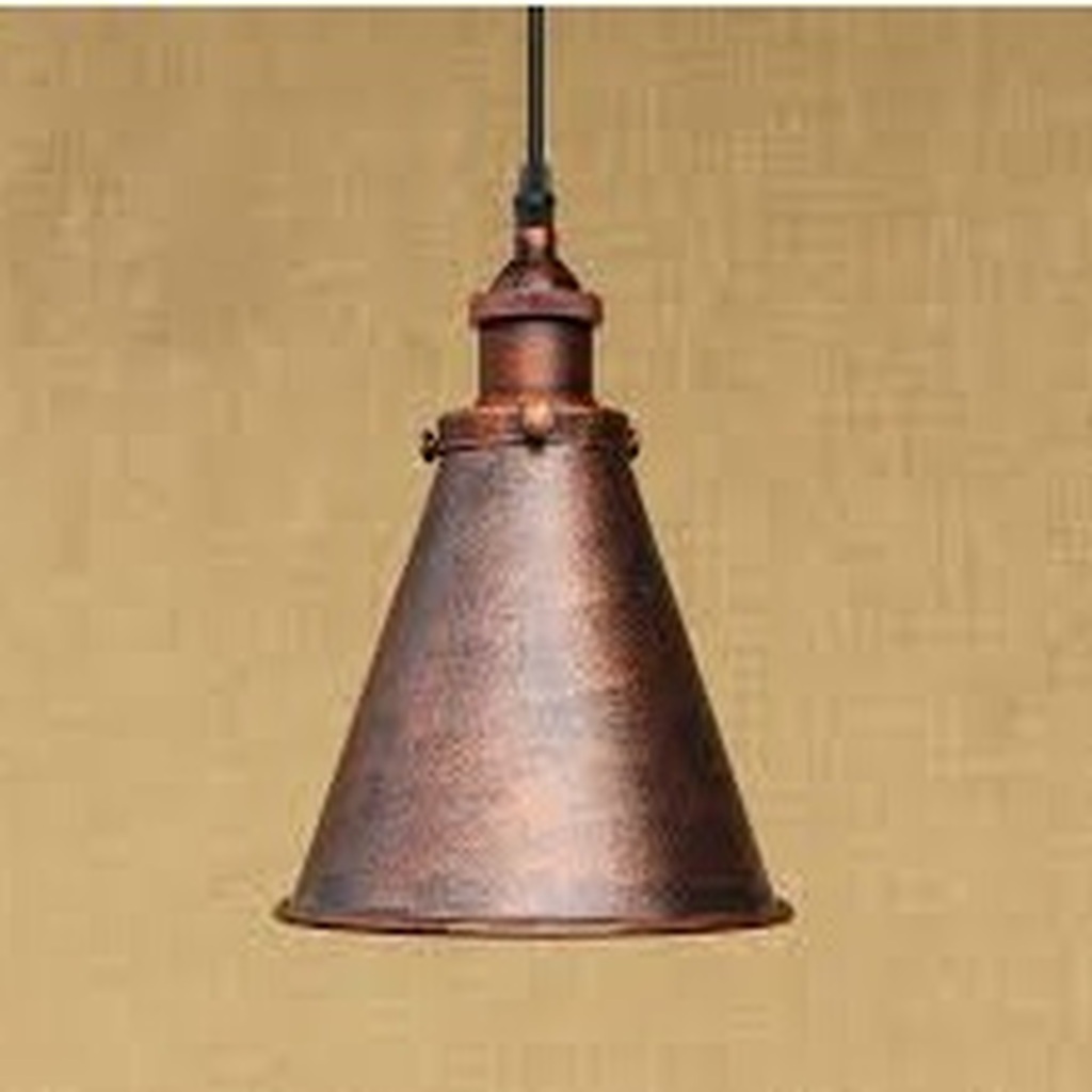 MYLİGHTS RETRO BAKIR SKİTME RUSTİK TEKLİ METAL SARKIT 18CM EN 75CM YÜKSEKLİK