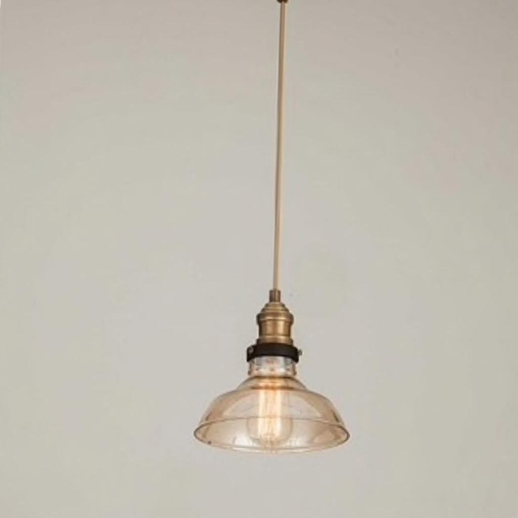 MYLİGHTS RETRO BAL CAM TEKLİ RUSTİK AVİZE 23 CM