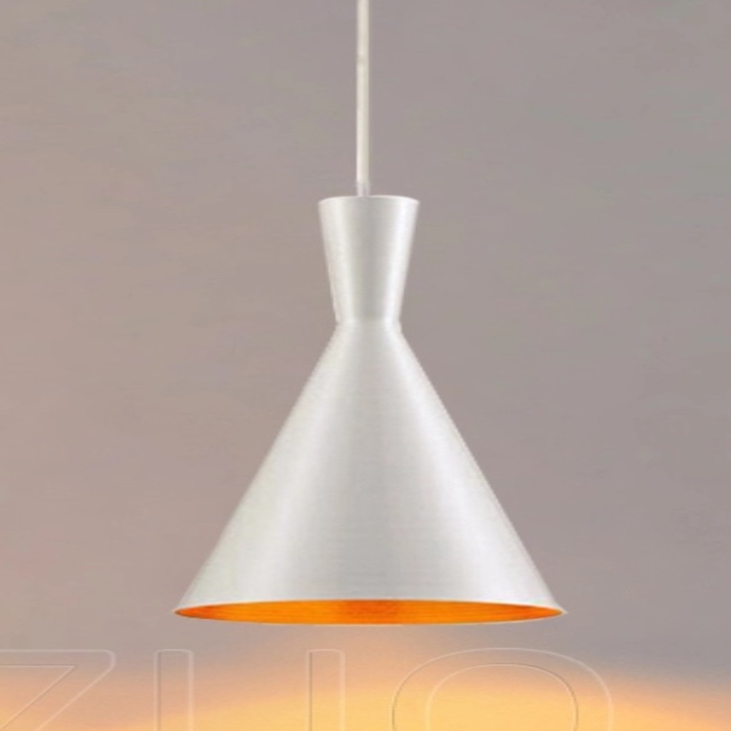 MYLİGHTS RETRO BEYAZ İÇİ ALTIN METAL SARKIT AVİZE