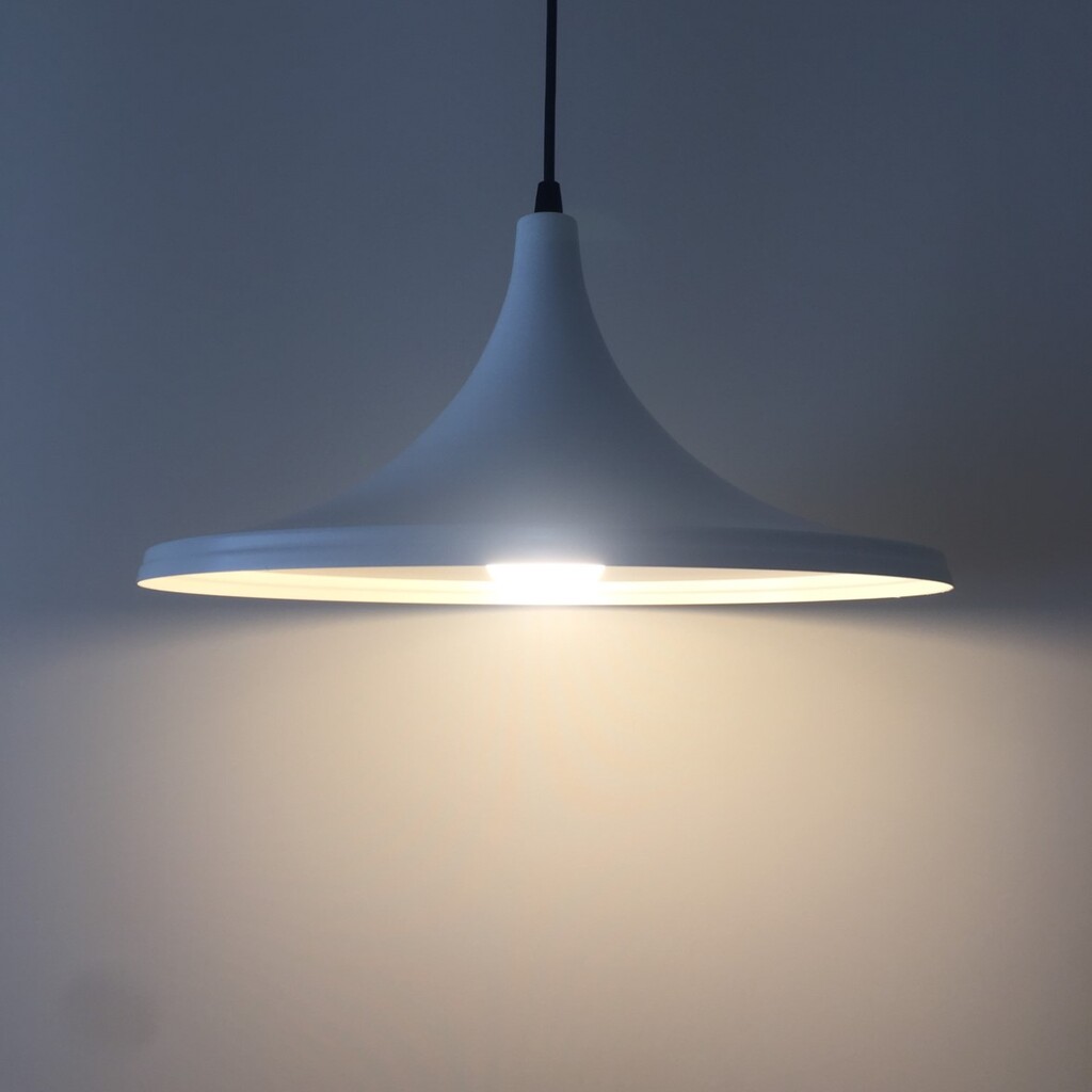 MYLİGHTS RETRO BEYAZ İÇİ BEYAZ BETAL SARKIT AVİZE 36 CM