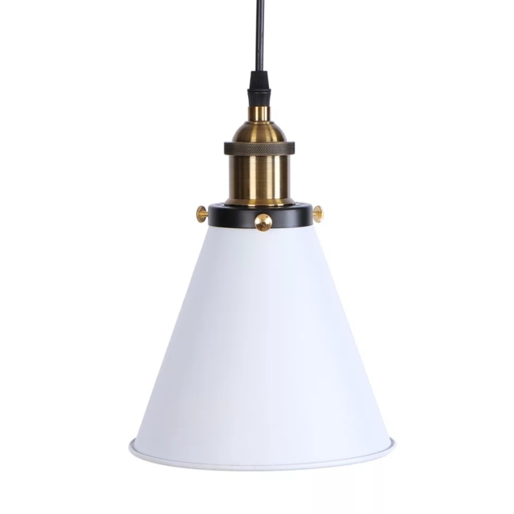 MYLİGHTS RETRO BEYAZ TEKLİ SARKIT AVİZE RUSTİK AVİZE 18 CM