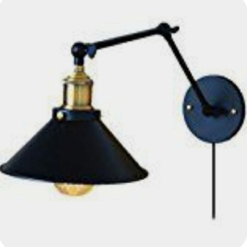 MYLİGHTS RETRO FİŞLİ KABLOLU ANAHTARLI AKORBATİK APLİK OKUMA LAMBASI GECE LAMBASI YATAK BAŞI