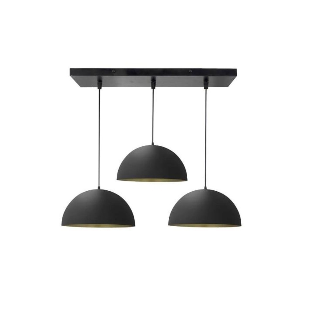 Mylights Retro Masa Üstü Bar Üstü Metal Sarkıt Rustik Avize Üçlü