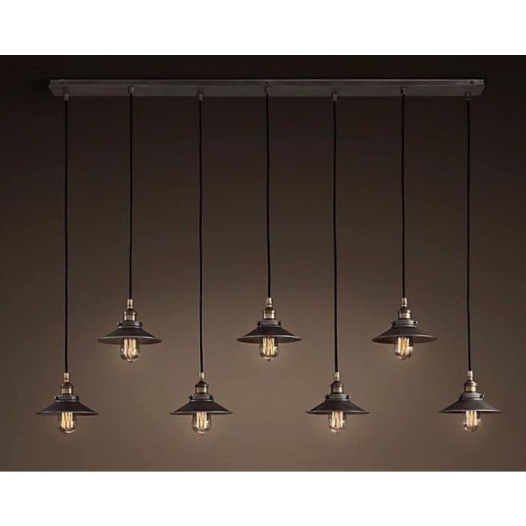 Mylights Retro Masa Üstü Sıralı Avize Rustik Avize 120 Cm