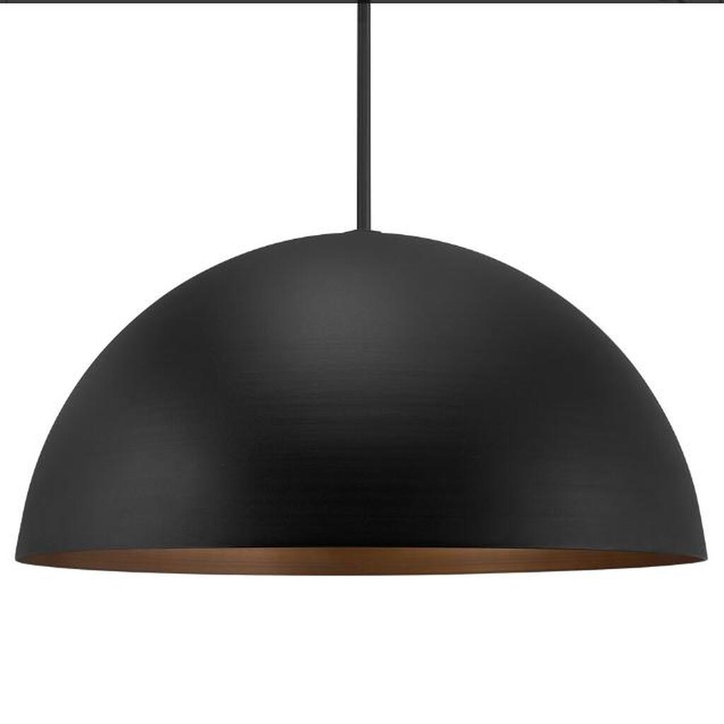 MYLİGHTS RETRO METAL 40CM METAL SARKIT SİYAH İÇİ BAKIR SARKIT AVİZE