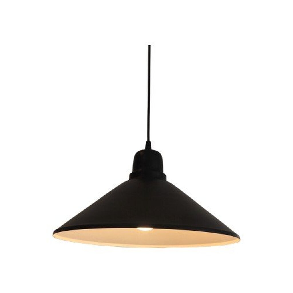 MYLİGHTS RETRO METAL SARKIT AVİZE 37 CM SİYAH İÇİ BEYAZ