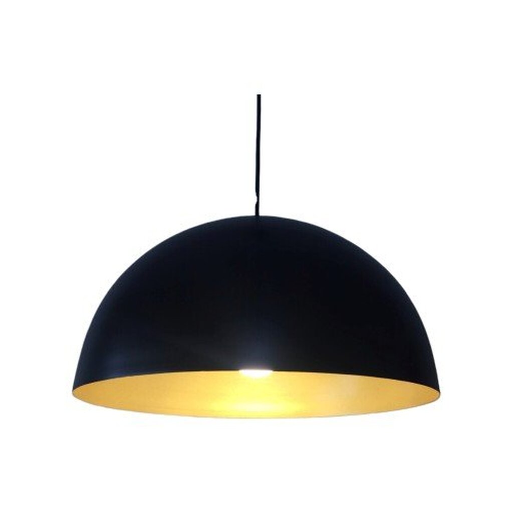 MYLİGHTS RETRO METAL SARKIT AVİZE SİYAH İÇİ ALTIN 40 CM