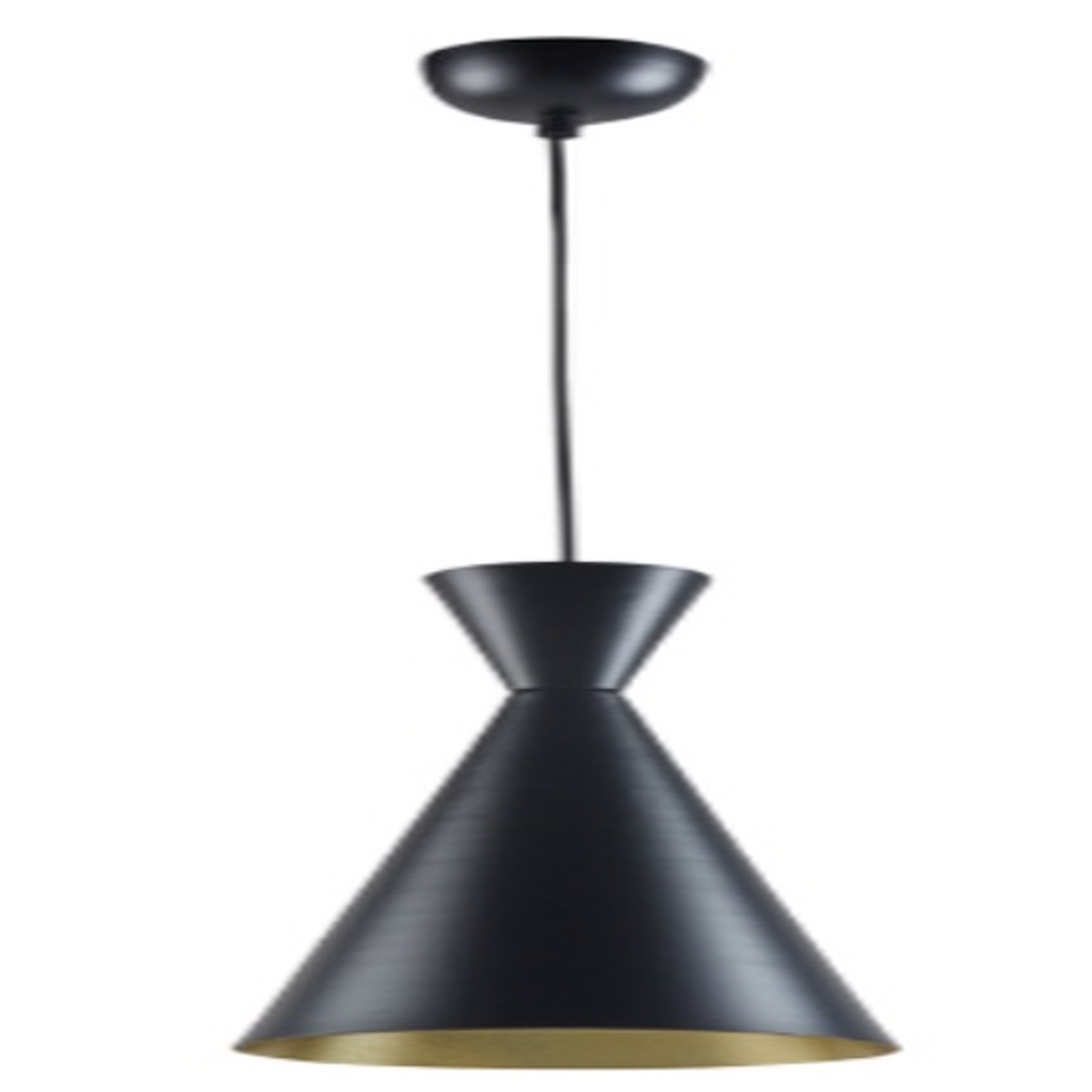 MYLİGHTS RETRO METAL SARKIT AVİZE SİYAH İÇİ SARI RUSTİK TEKLİ