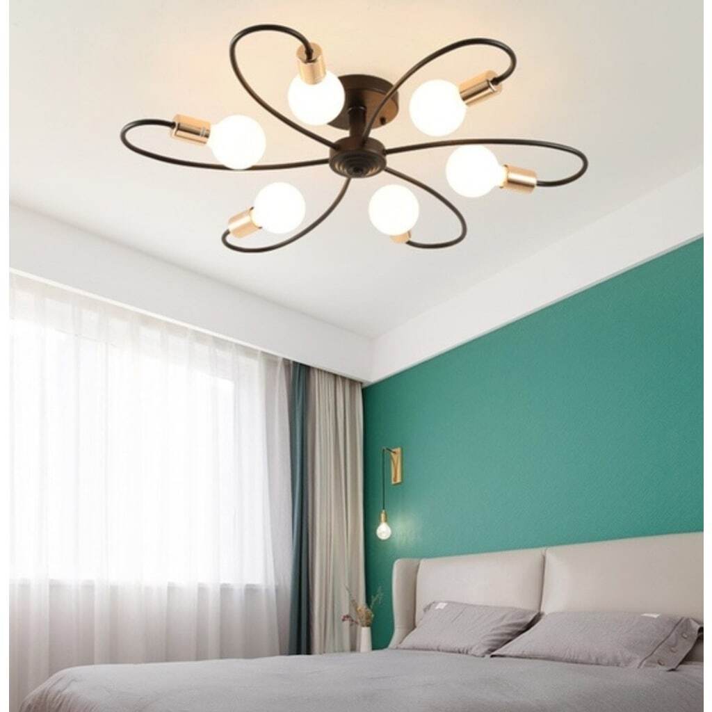 Mylights Retro Plofonyer Tavan Avize Rustik Altılı