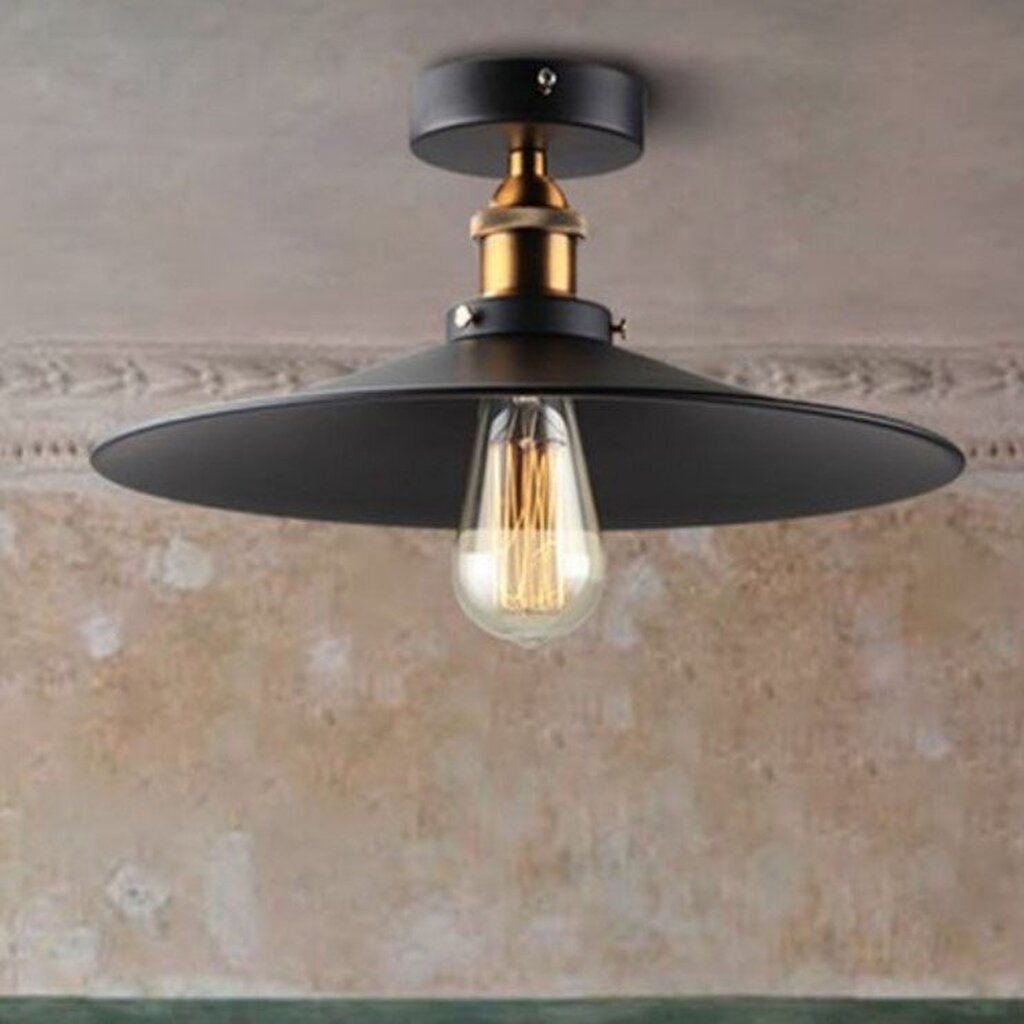 mylights retro rustik 40 cm metal plofonyer tavan avize