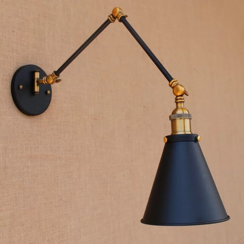 MYLİGHTS RETRO RUSTİK AKROBAT KONİK APLİK HAREKETLİ DUVAR LAMBASI